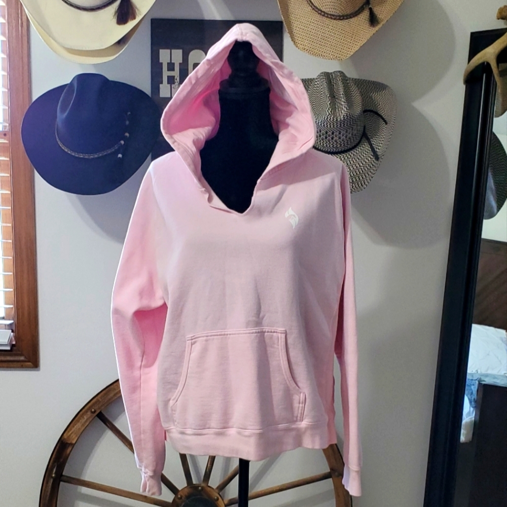Heated Horse V neck hoodie